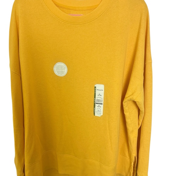 Time & Tru Size XL Lightweight  Autum   YellowLong Sleeve Top - Picture 1 of 7